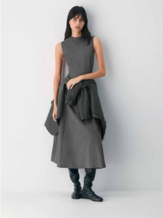 Aritzia Dresses & Skirts - Wilfred Ponteflex Ruth Dress in Heather Charcoal